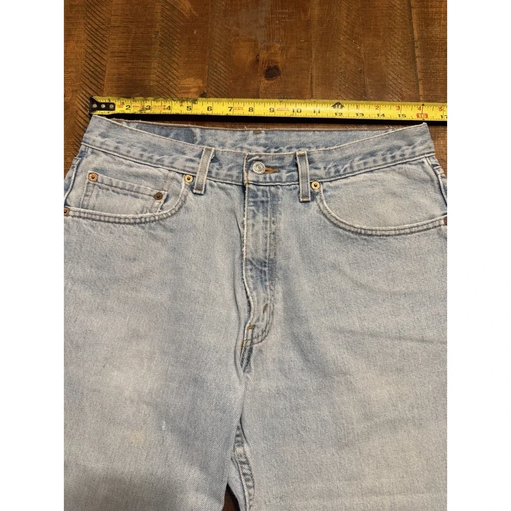 Vintage Levis 550 Denim Jeans Mens 34x36 Light Wash Relaxed Fit Tapered 90's